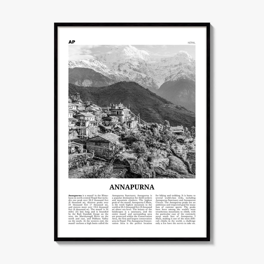 Annapurna Newspaper Poster, framed poster mockup