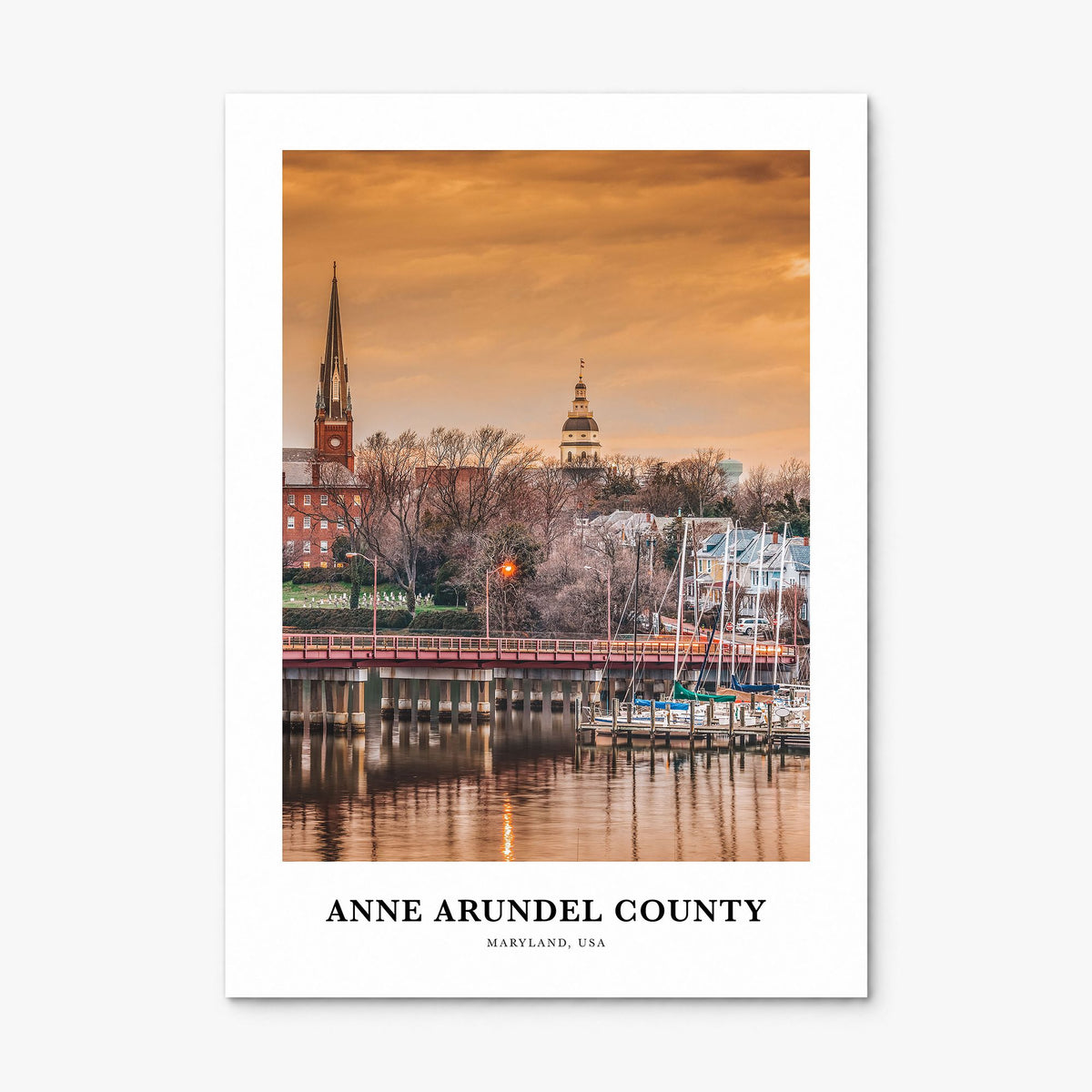 Anne Arundel County Classic Poster, print only (unframed)