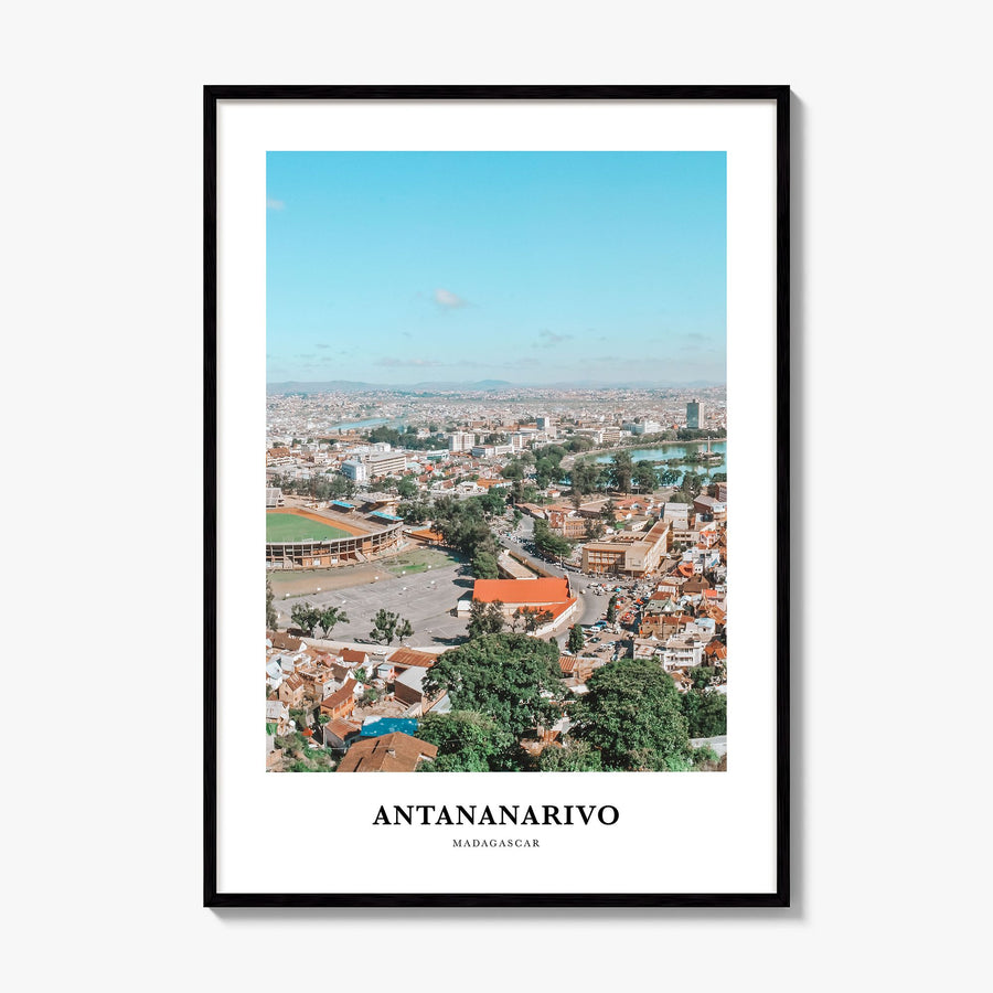 Antananarivo Classic Poster, framed poster mockup