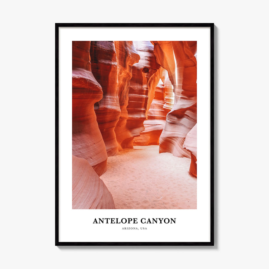 Antelope Canyon Classic Poster, framed poster mockup