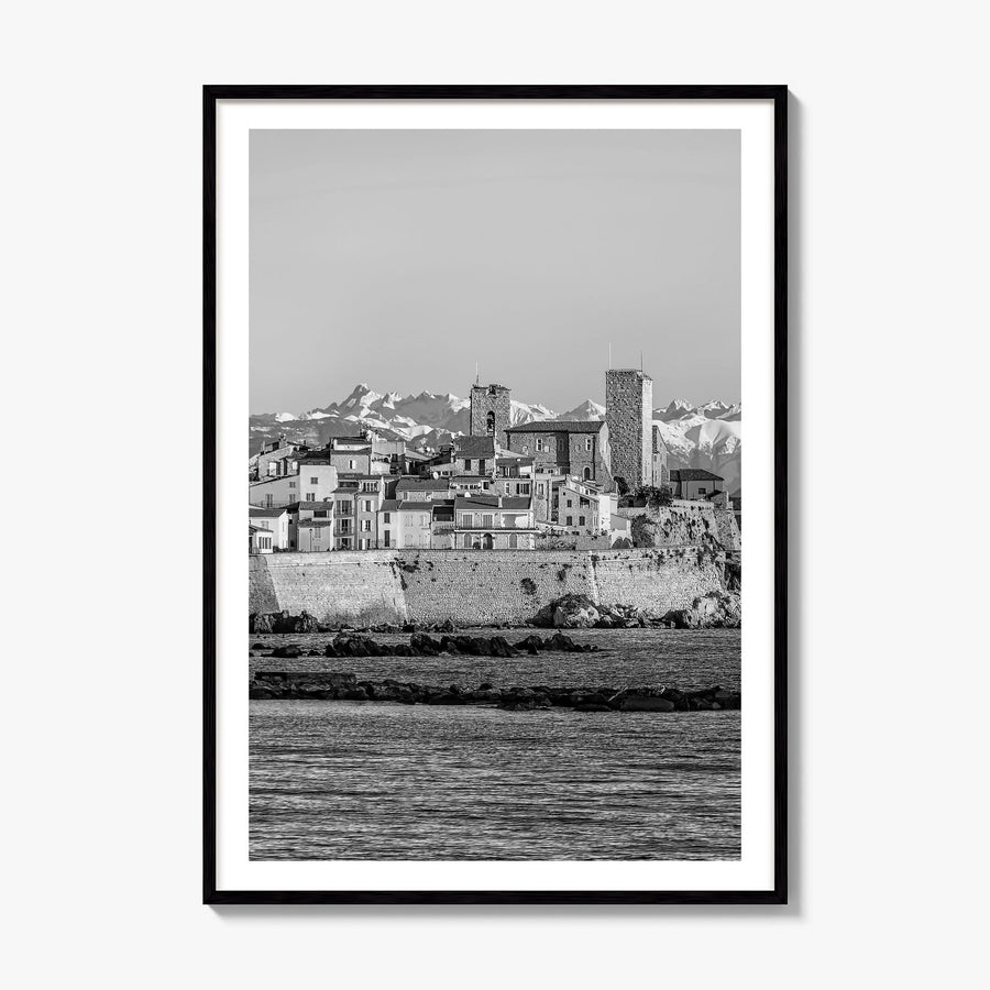 Antibes Photo Poster, framed poster mockup, white border