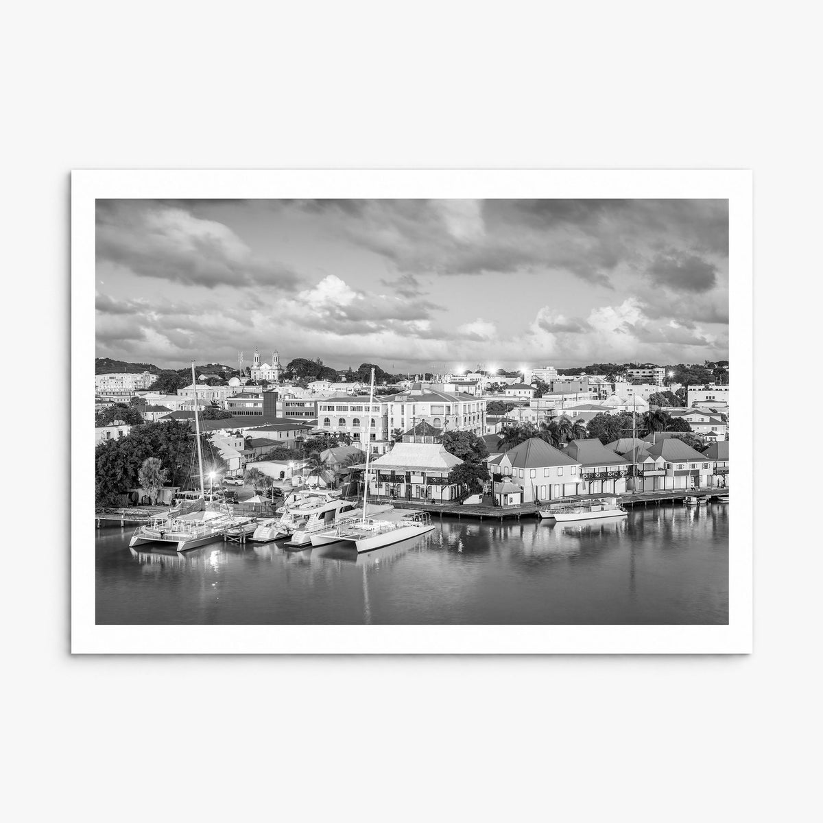 Antigua and Barbuda Photo Poster, print only (unframed), white border