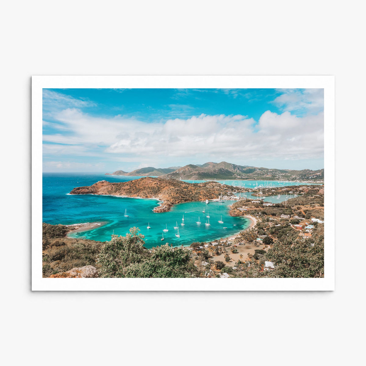 Antigua and Barbuda Photo Poster, print only (unframed), white border