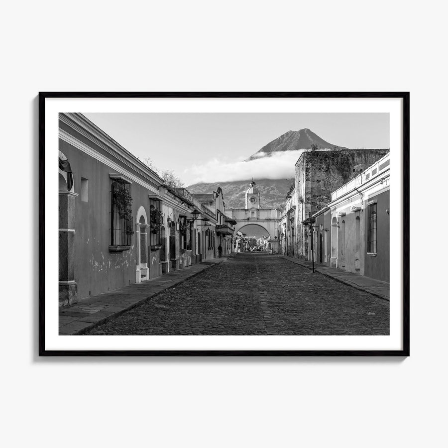 Antigua Guatemala Photo Poster, framed poster mockup, white border