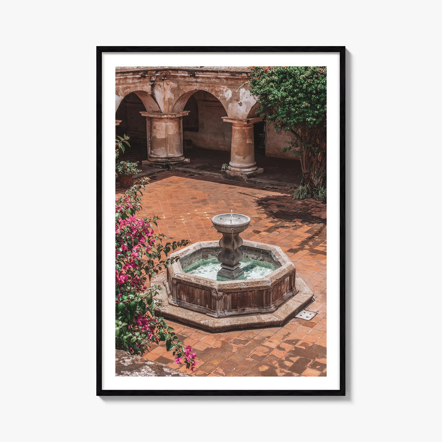 Antigua Guatemala no. 3 colorful photo poster of Guatemala – vertical wall art, unframed print shown in interior mockup