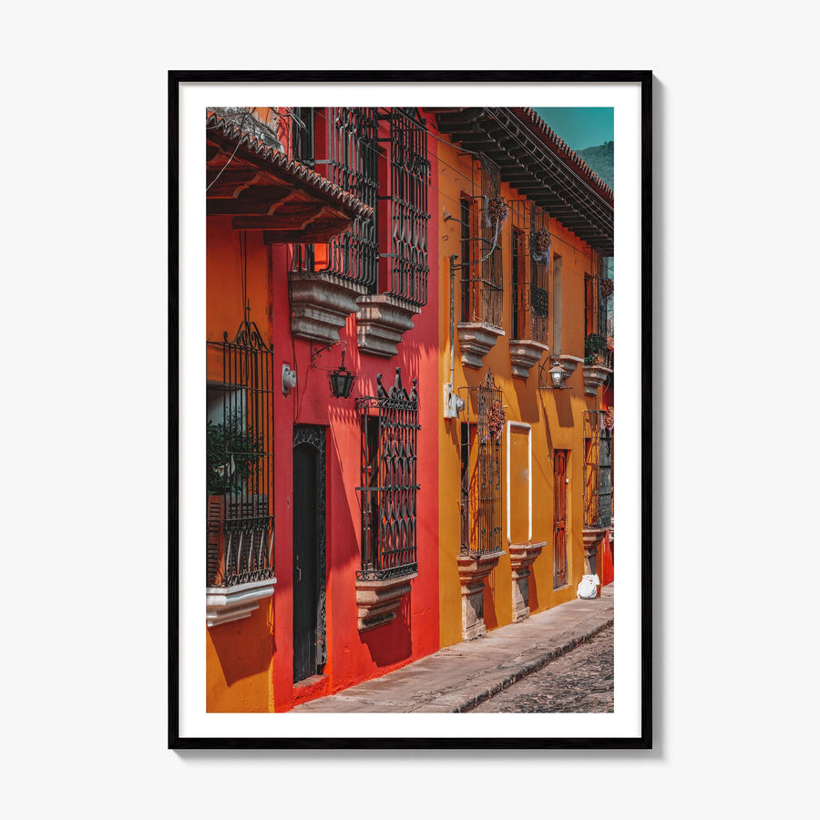 Antigua Guatemala Photo No 2 Poster, framed poster mockup, white border