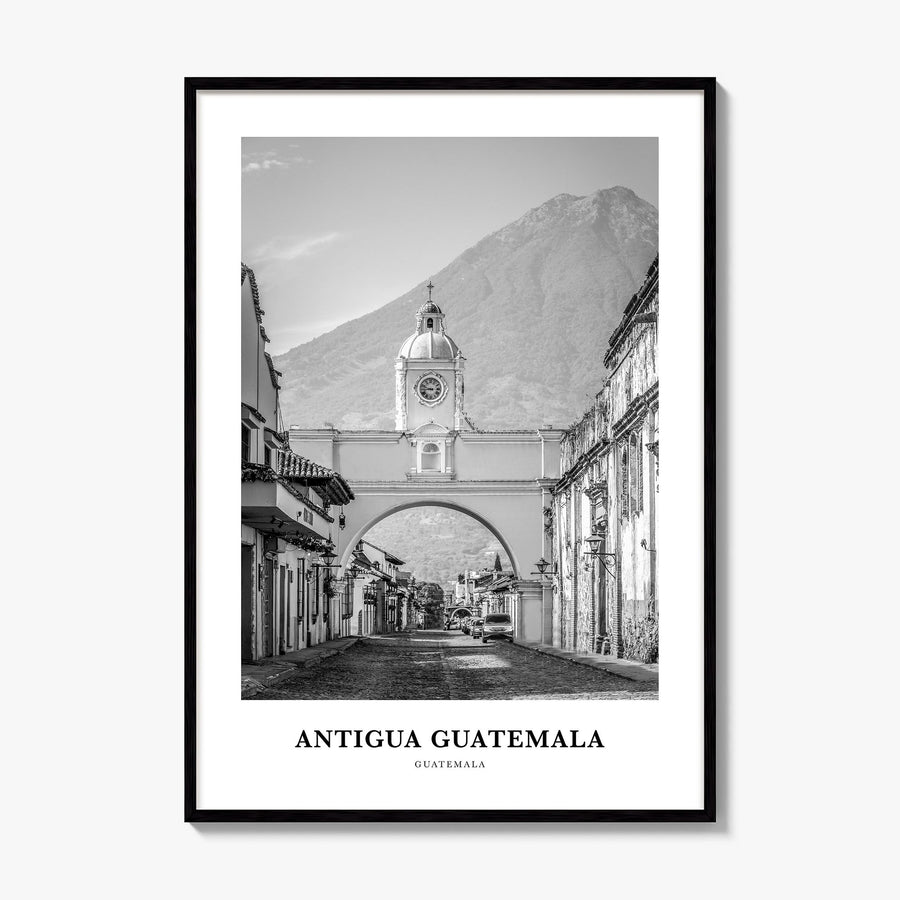 Antigua Guatemala Classic Poster, framed poster mockup