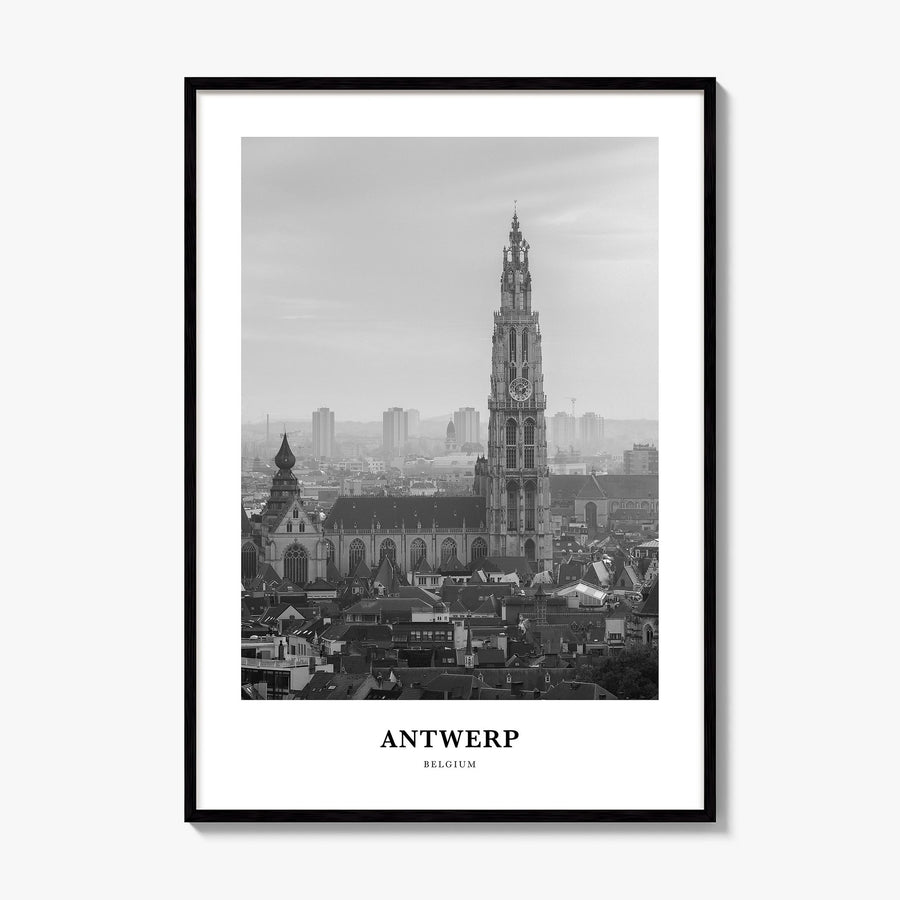 Antwerp Classic Poster, framed poster mockup