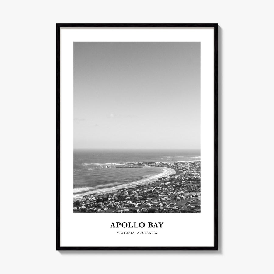 Apollo Bay Classic Poster, framed poster mockup