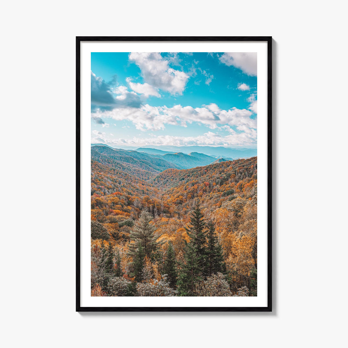 Appalachia colorful photo poster of United States – vertical wall art, unframed print shown in interior mockup