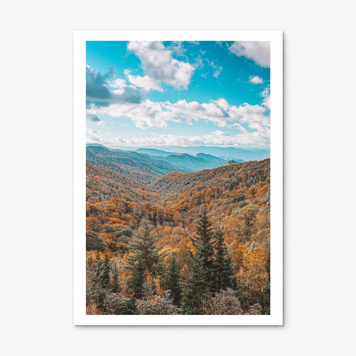 Appalachia Photo Poster, print only (unframed), white border