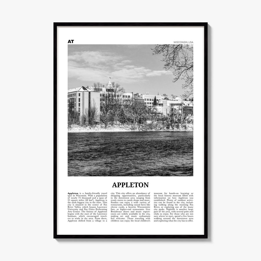 Appleton Newspaper Poster, framed poster mockup