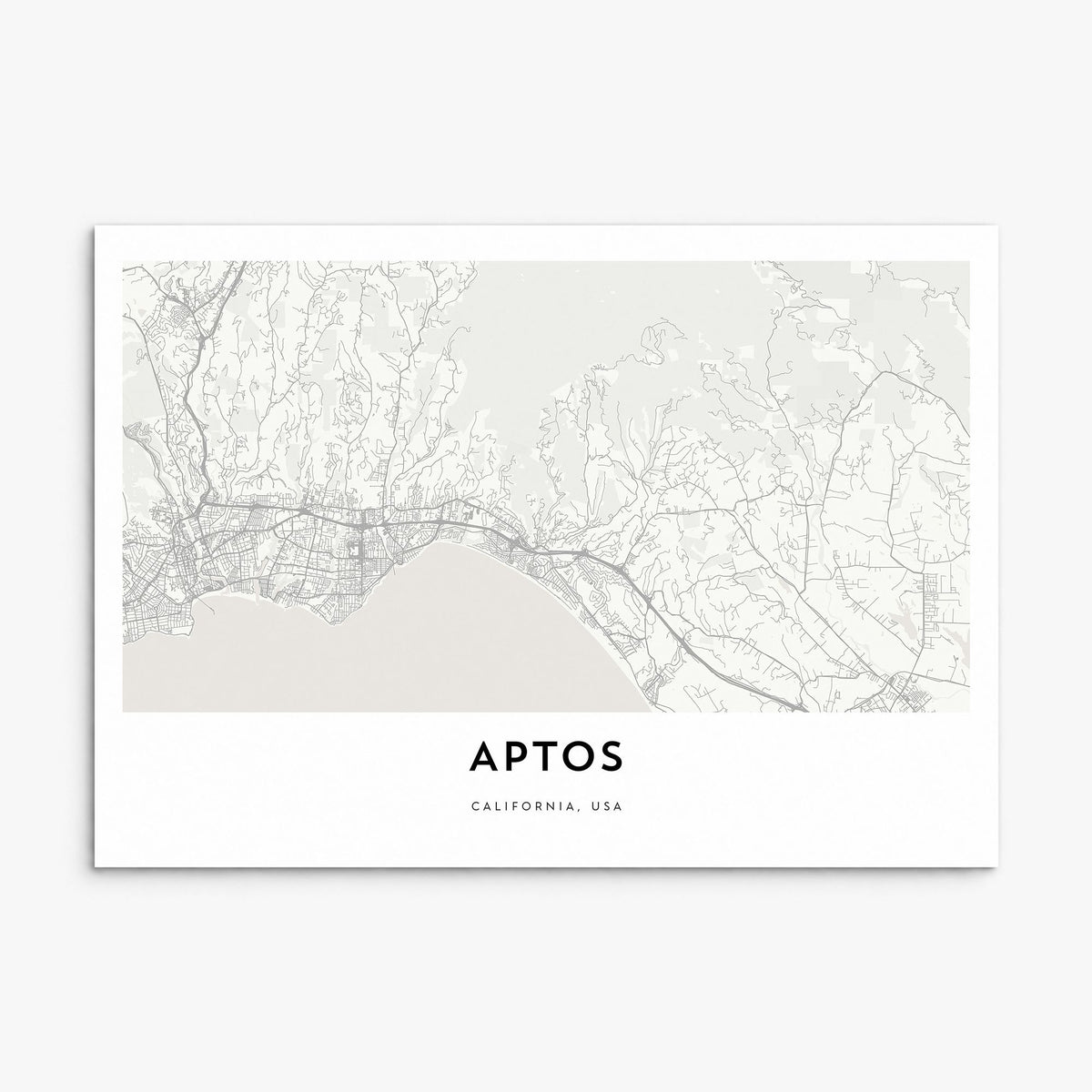 Aptos Map Poster, print only (unframed)