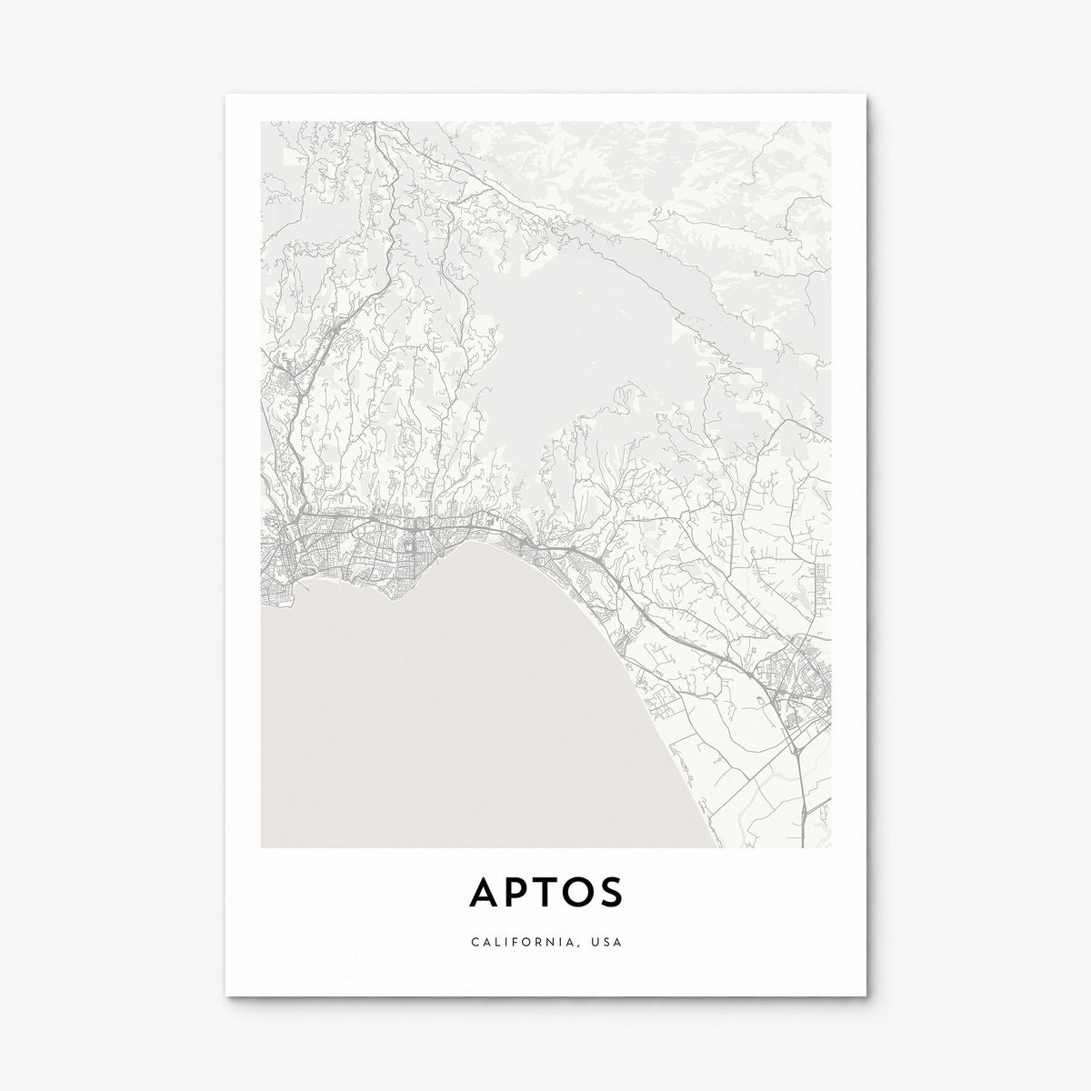 Aptos Map Poster, print only (unframed)