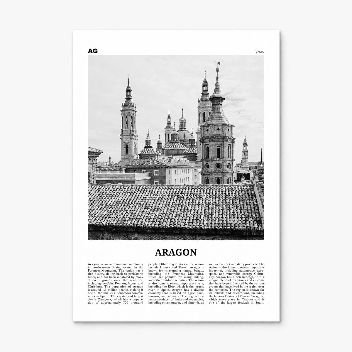 Aragon Newspaper Poster, print only (unframed)