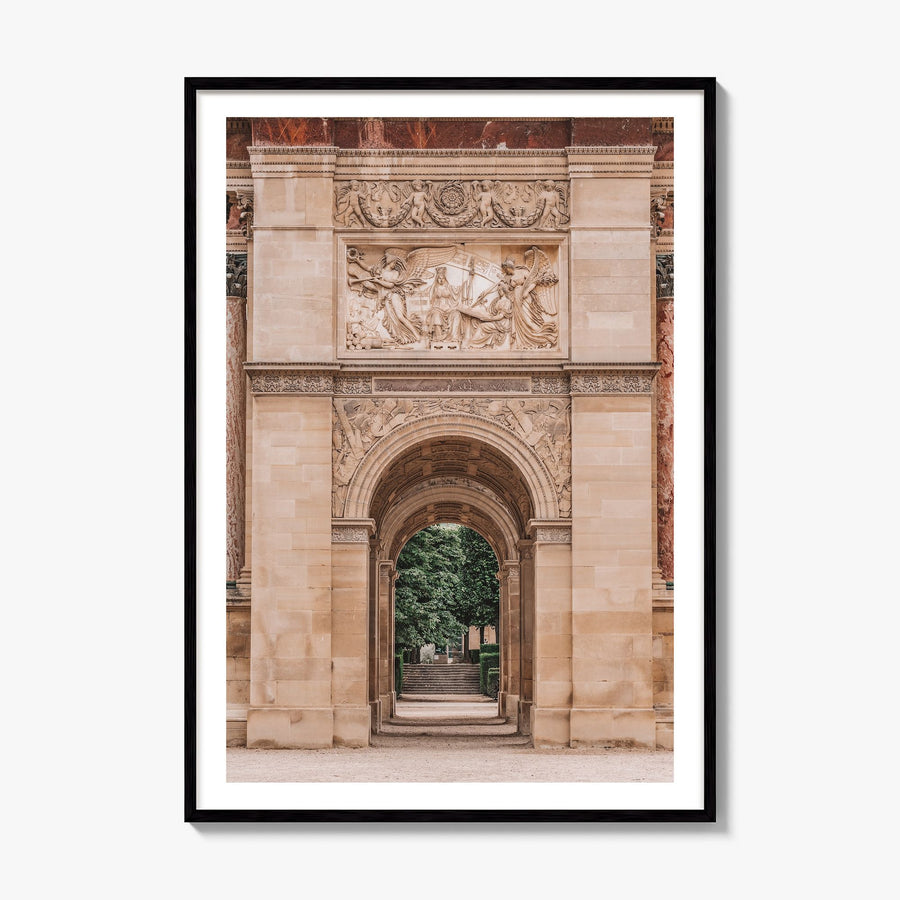 Arc de Triomphe Photo Poster, framed poster mockup, white border