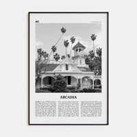 Arcadia Poster None / 8x12 in Nbourhood Travel B&W Poster