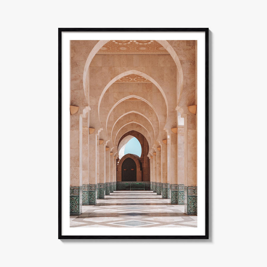 Arch no. 2 colorful photo poster – vertical wall art, unframed print shown in interior mockup