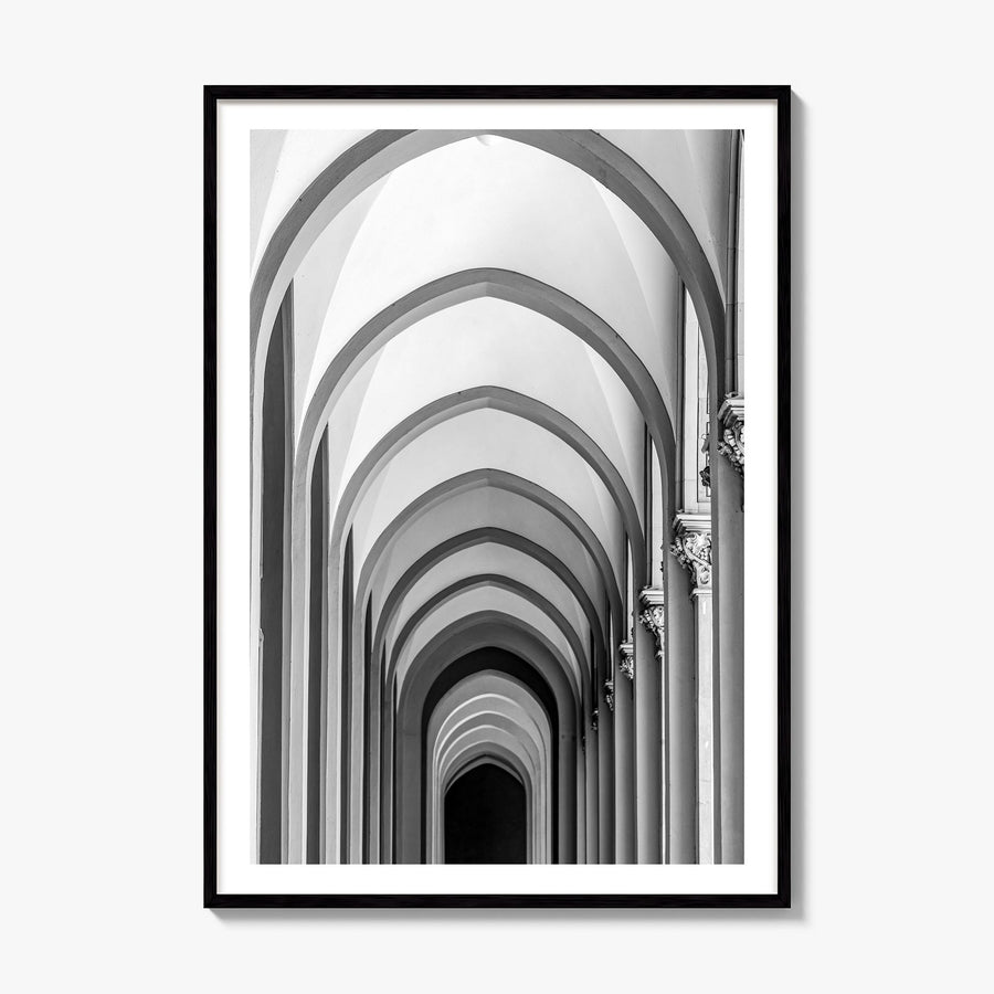 Archway Photo No 1 Poster, framed poster mockup, white border
