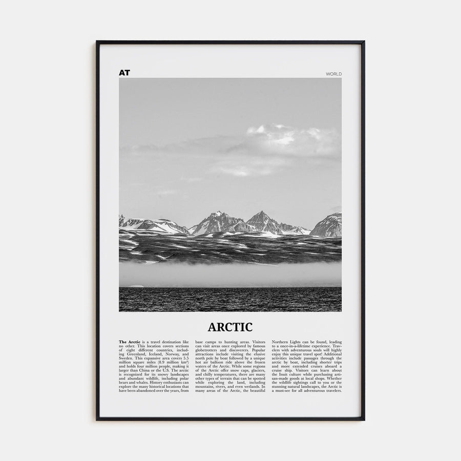 Arctic Poster None / 8x12 in Nbourhood Travel B&W Poster