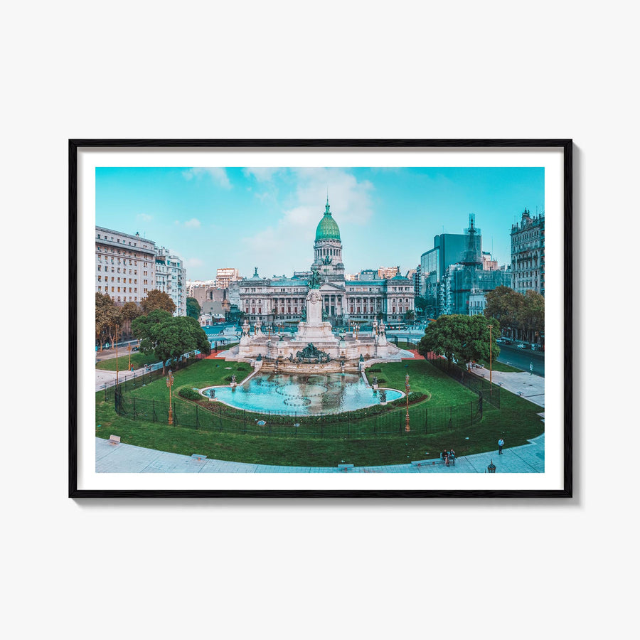 Argentina colorful photo poster of South America – horizontal wall art, unframed print shown in interior mockup