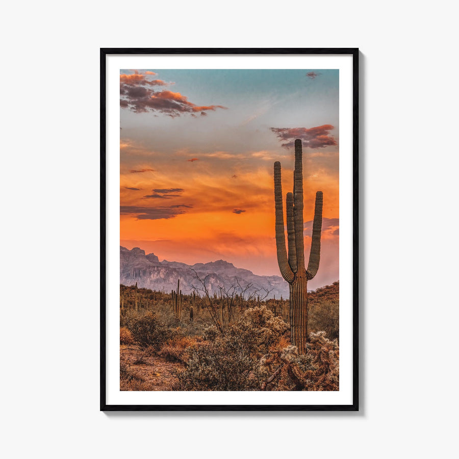 Arizona no. 1 colorful photo poster of United States – vertical wall art, unframed print shown in interior mockup