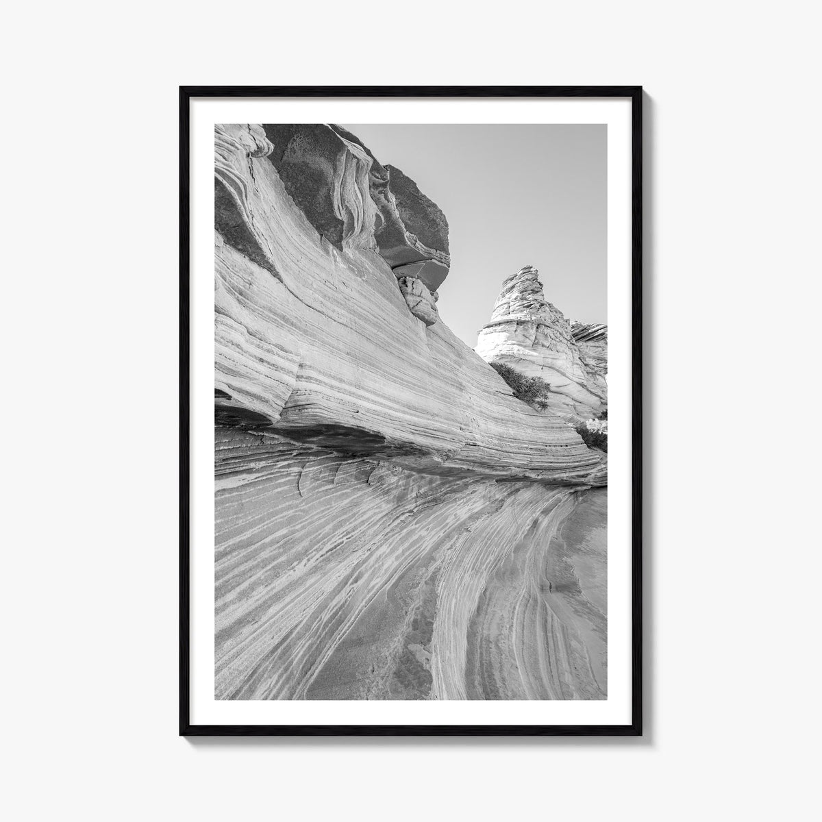 Arizona no. 3 black & white photo poster of United States – vertical wall art, unframed print shown in interior mockup