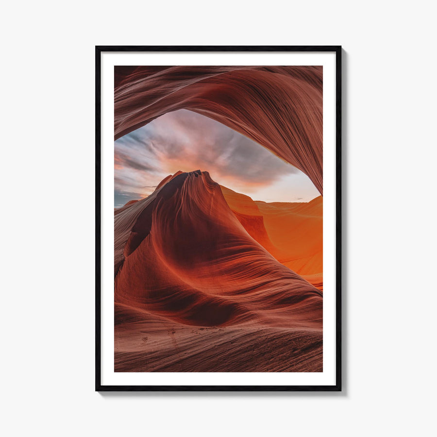 Arizona no. 3 colorful photo poster of United States – vertical wall art, unframed print shown in interior mockup