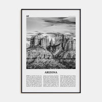 Arizona No 3 Poster None / 8x12 in Nbourhood Travel B&W Poster