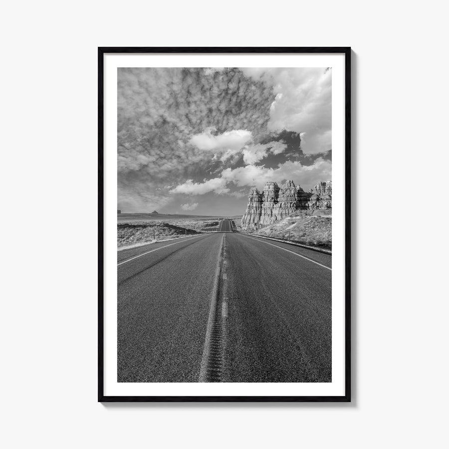 Arizona no. 6 black & white photo poster of USA – vertical wall art, unframed print shown in interior mockup