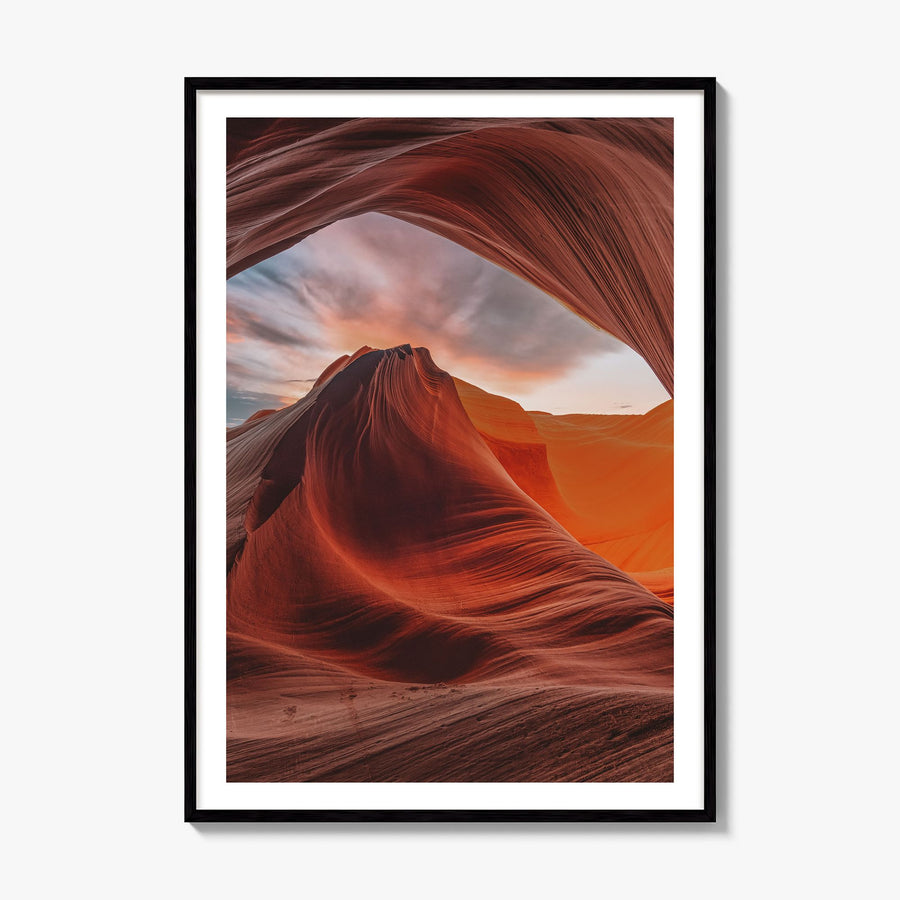 Arizona Photo No 3 Poster, framed poster mockup, white border