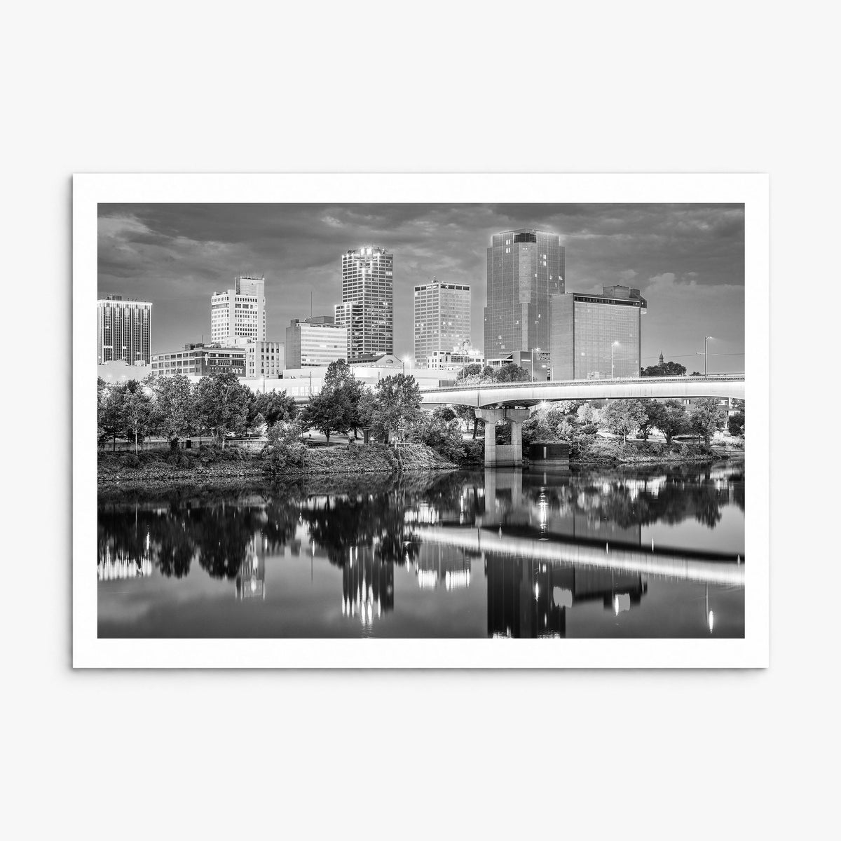 Arkansas Photo Poster, print only (unframed), white border