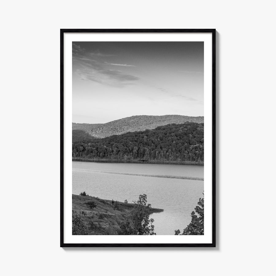 Arkansas no. 3 black & white photo poster of United States – vertical wall art, unframed print shown in interior mockup