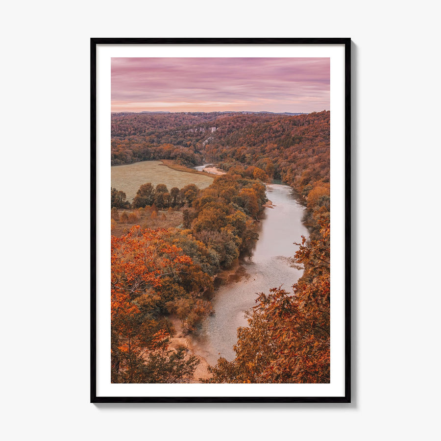 Arkansas Photo No 2 Poster, framed poster mockup, white border