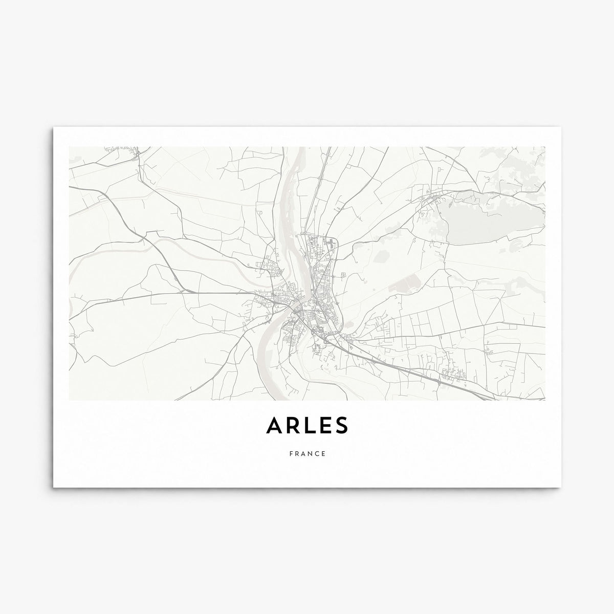 Arles Map Poster, print only (unframed)