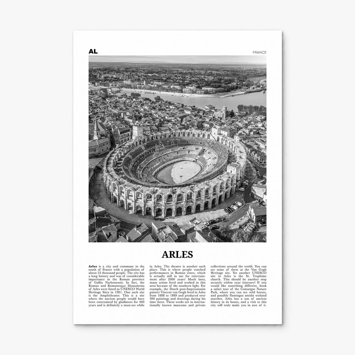 Arles Newspaper Poster, print only (unframed)