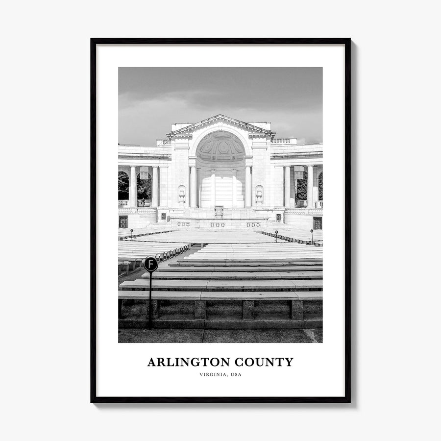 Arlington County, Virginia Classic No 1 Poster, framed poster mockup