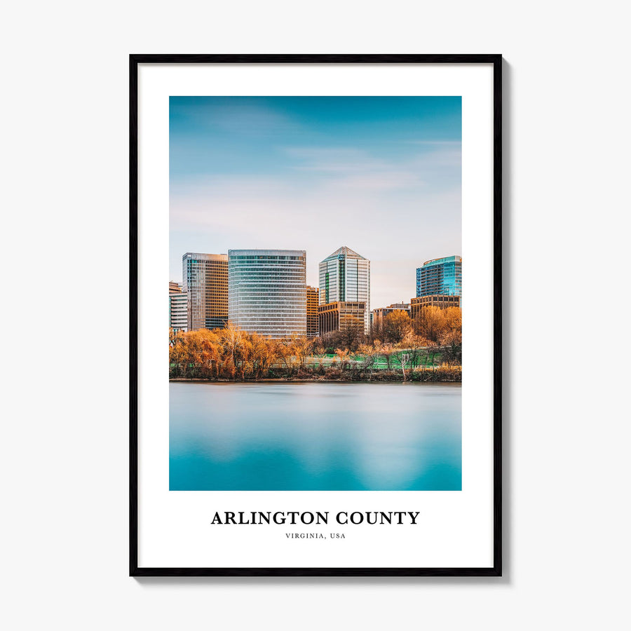 Arlington County, Virginia Classic Poster, framed poster mockup