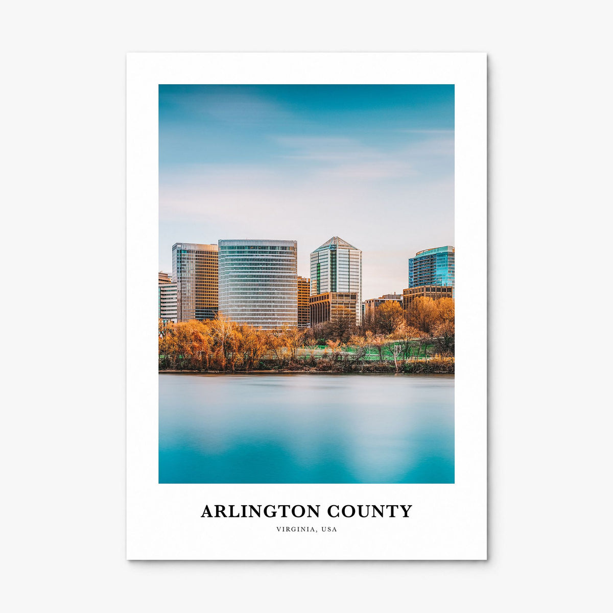 Arlington County, Virginia Classic Poster, print only (unframed)