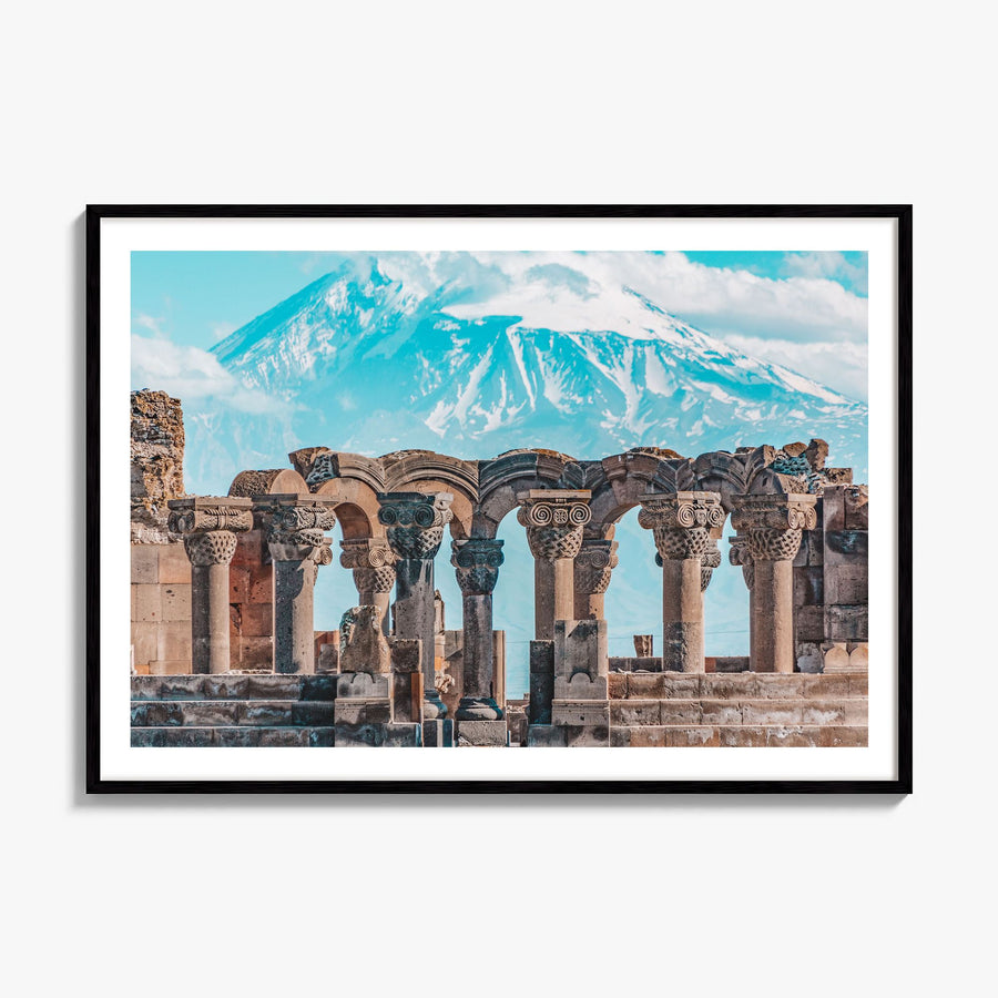Armenia Photo Poster, framed poster mockup, white border