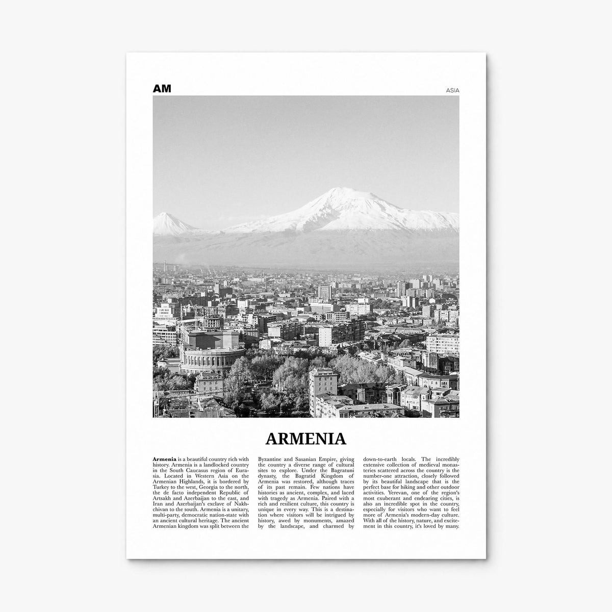 Armenia Newspaper Poster, print only (unframed)