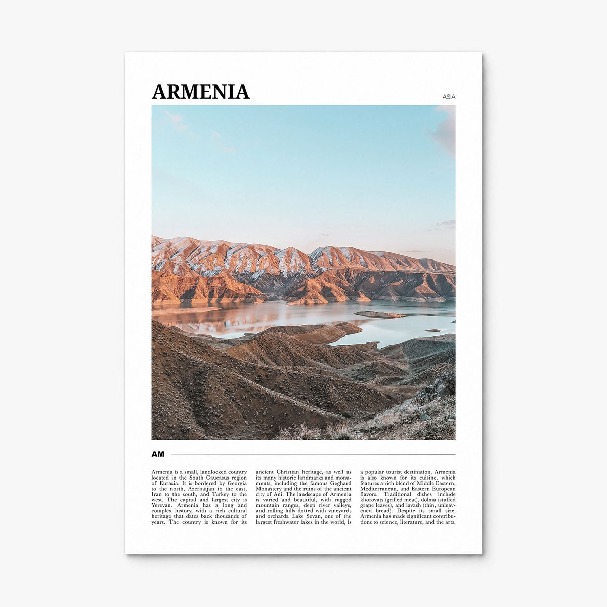 Armenia Travel Poster, print only (unframed)