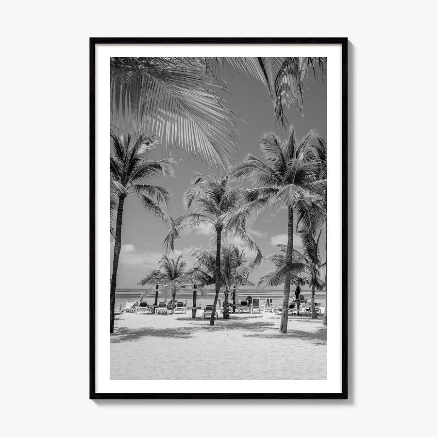 Aruba Photo Poster, framed poster mockup, white border