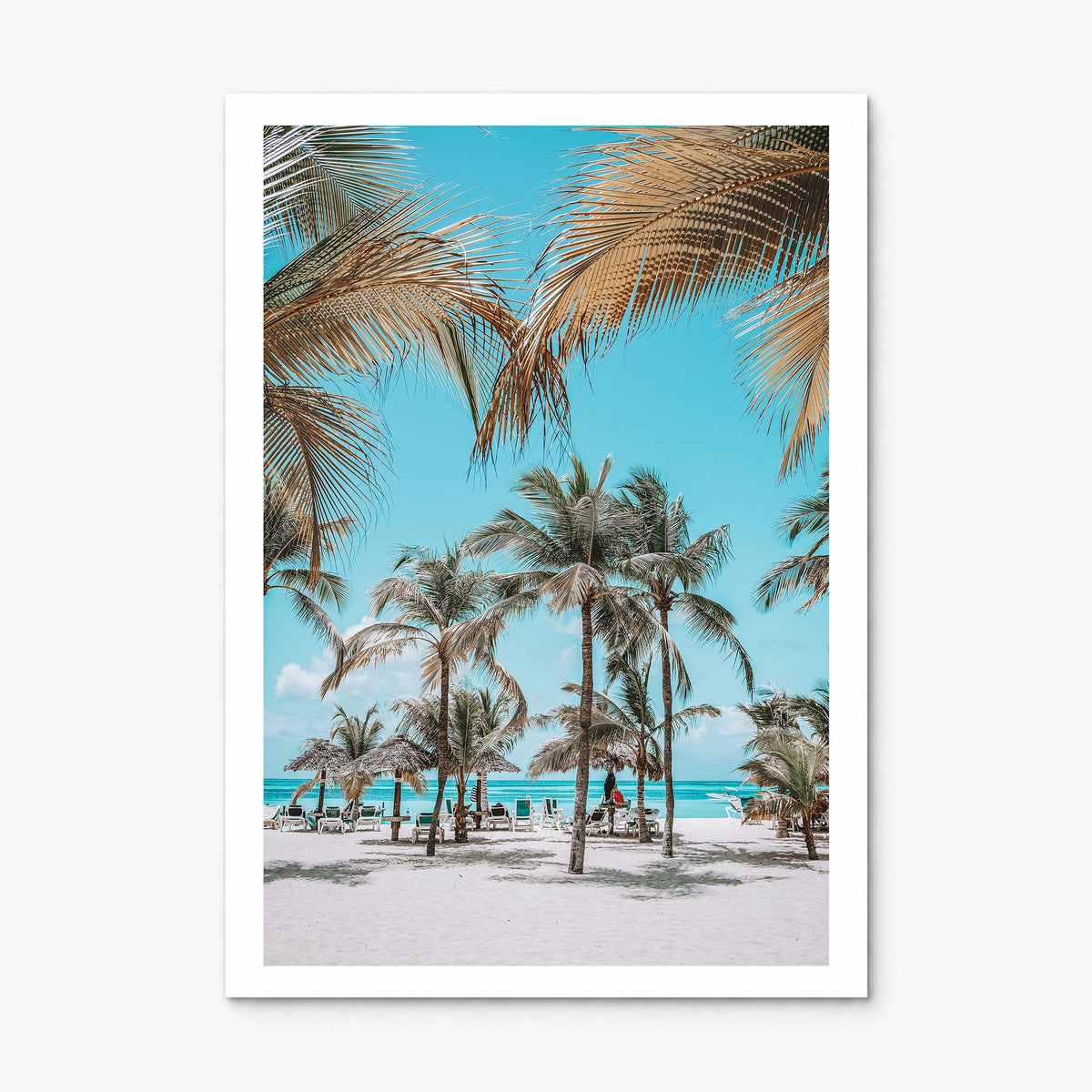 Aruba Photo Poster, print only (unframed), white border