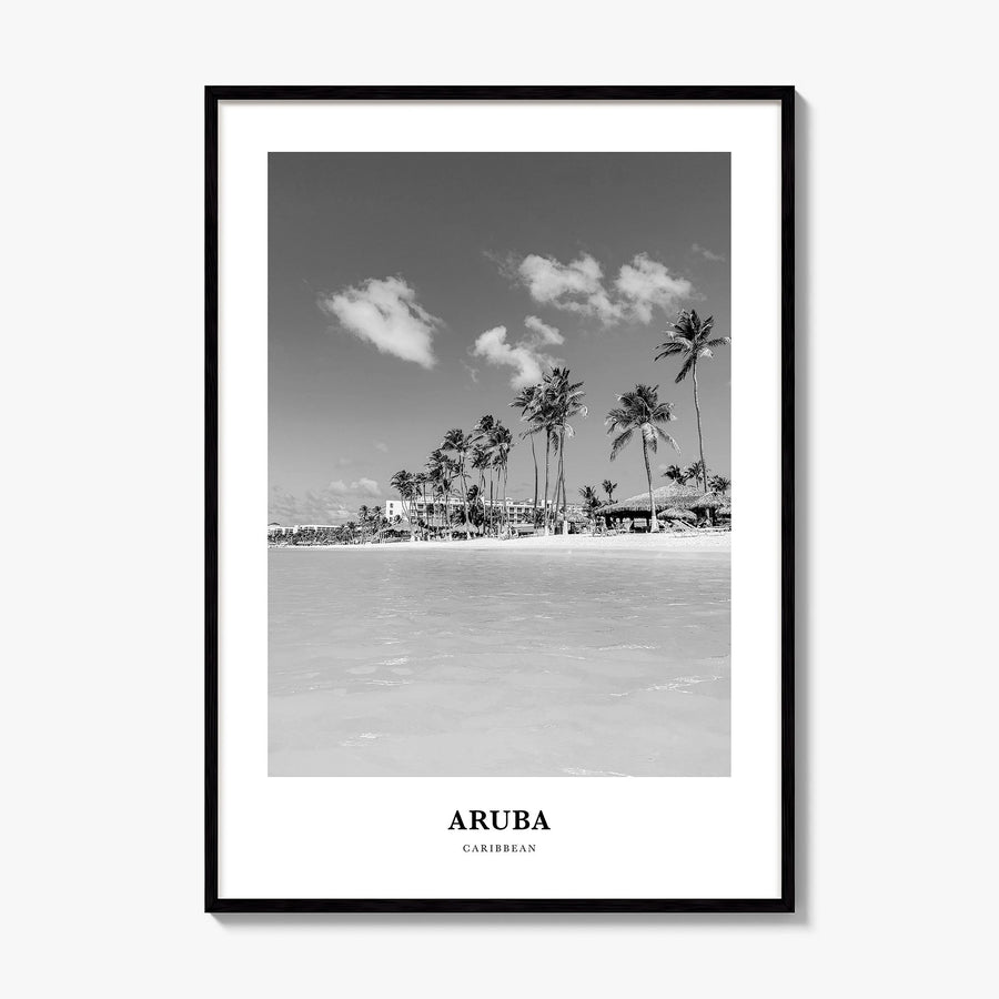 Aruba Classic No 1 Poster, framed poster mockup