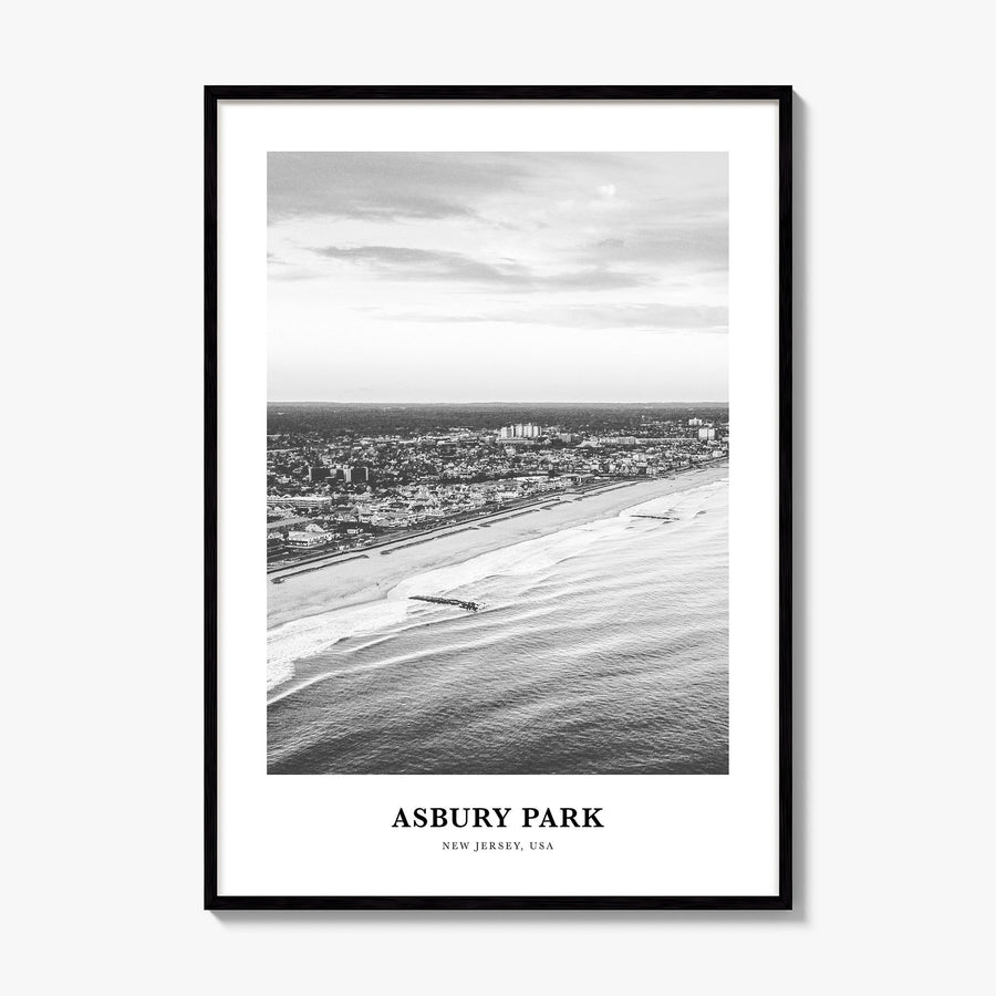Asbury Park Classic Poster, framed poster mockup