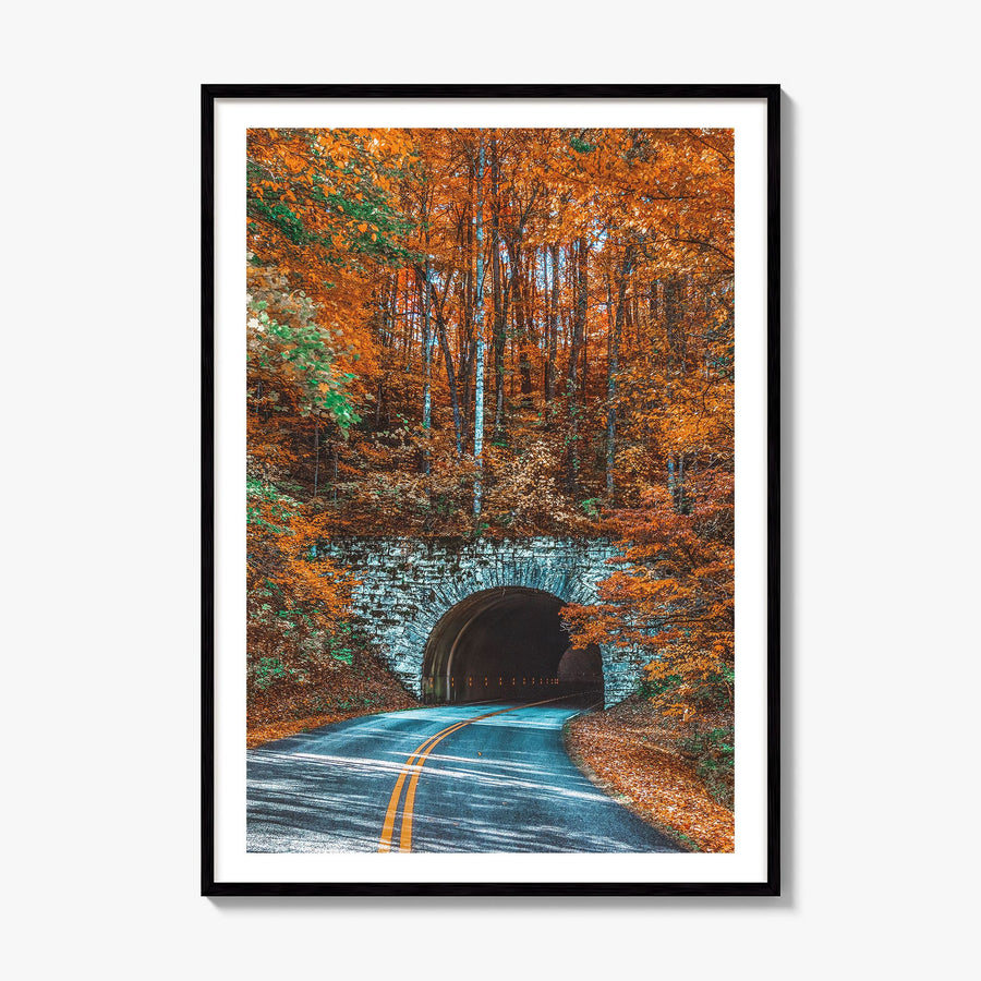 Asheville Photo No 2 Poster, framed poster mockup, white border