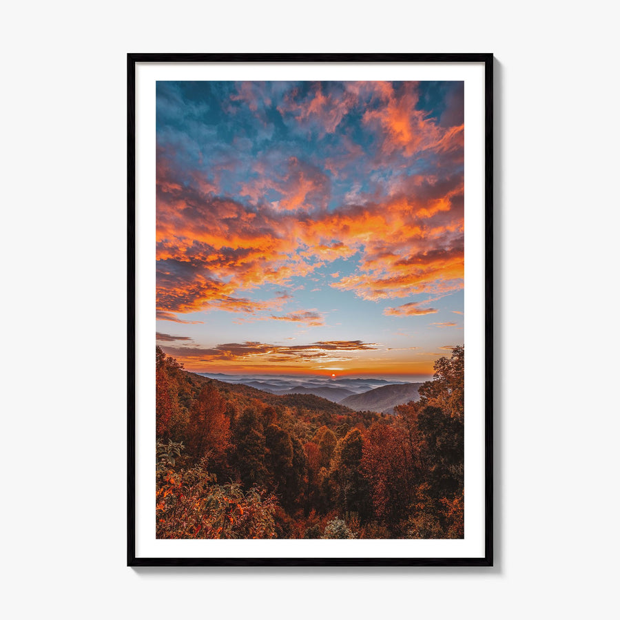 Asheville Photo No 3 Poster, framed poster mockup, white border