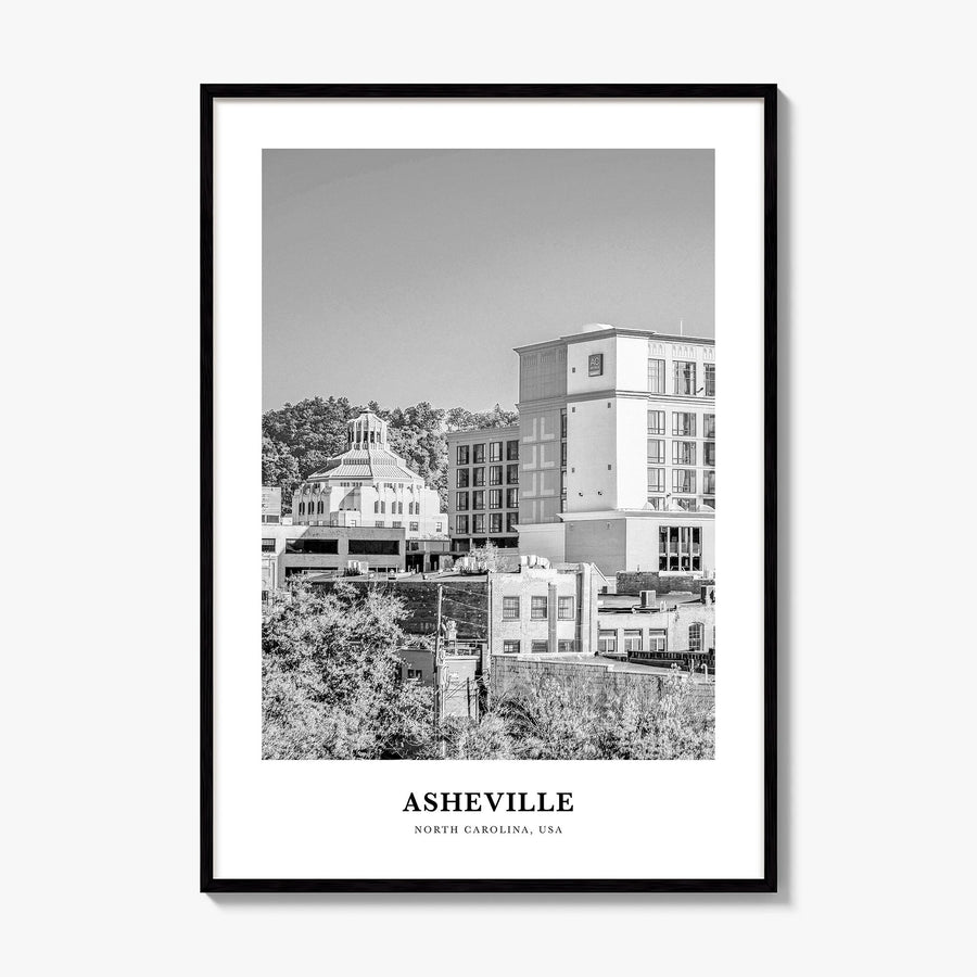 Asheville Classic No 1 Poster, framed poster mockup
