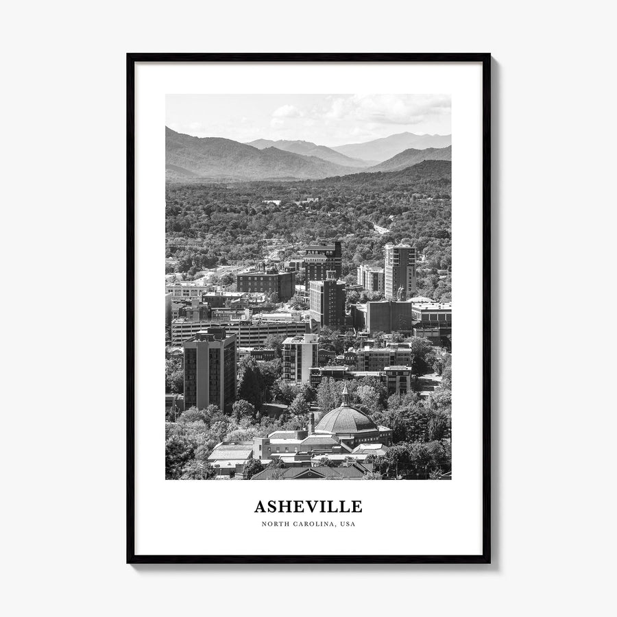 Asheville Classic No 2 Poster, framed poster mockup
